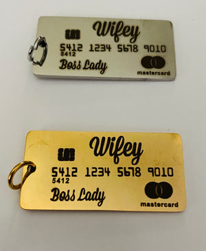 Open image in slideshow, Wifey Credit Card Charm
