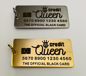 Open image in slideshow, Queen Credit Card Charm
