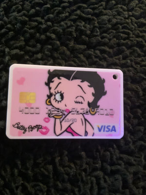 Open image in slideshow, Betty Boop Credit Card Planar Charm
