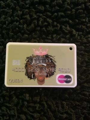 Open image in slideshow, Afro Queen  Credit Card Planar Charm
